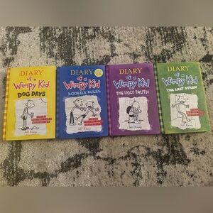Diary of a Wimpy Kid Set of 4 Books Set - Multicolor Hardcovers